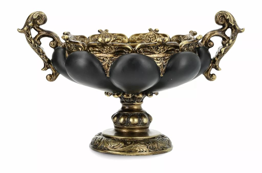 Dekorativ Skål På Fot Ivona 37x26x23 cm