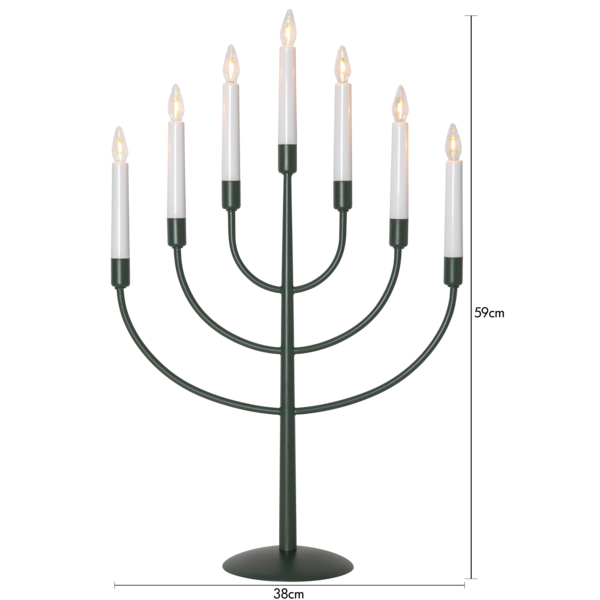 Adventsljusstake Titus 59 cm grön