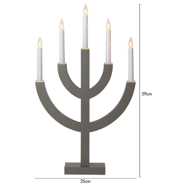 Adventsljusstake ANNO 59 cm Mullvad