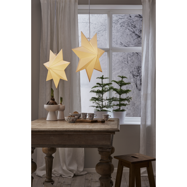 Adventsstjärna Pappersstjärna Polar 55 cm vit