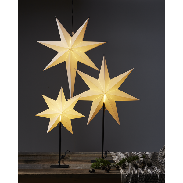 Adventsstjärna Pappersstjärna på fot Frozen 80 cm