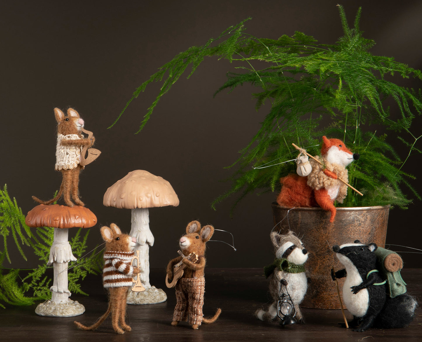 Dekoration Svamp Rost Poly 2-pack 9x13,5cm