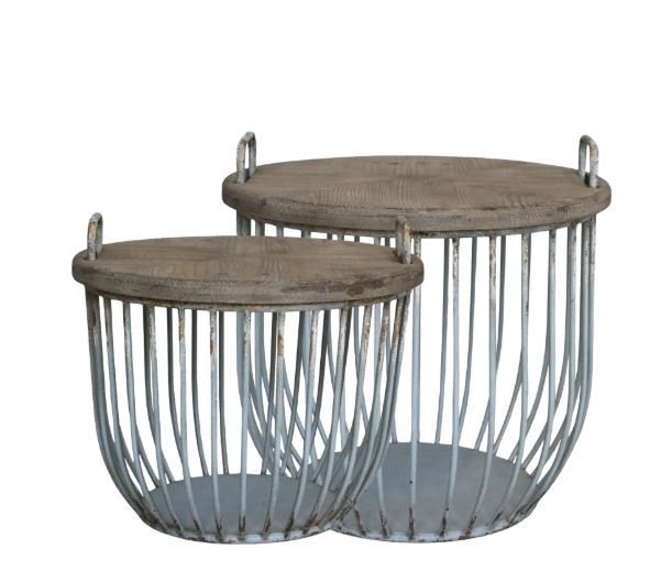Soffbord DIV. med trälock H48 / Ø57 cm Opal 2-pack drop