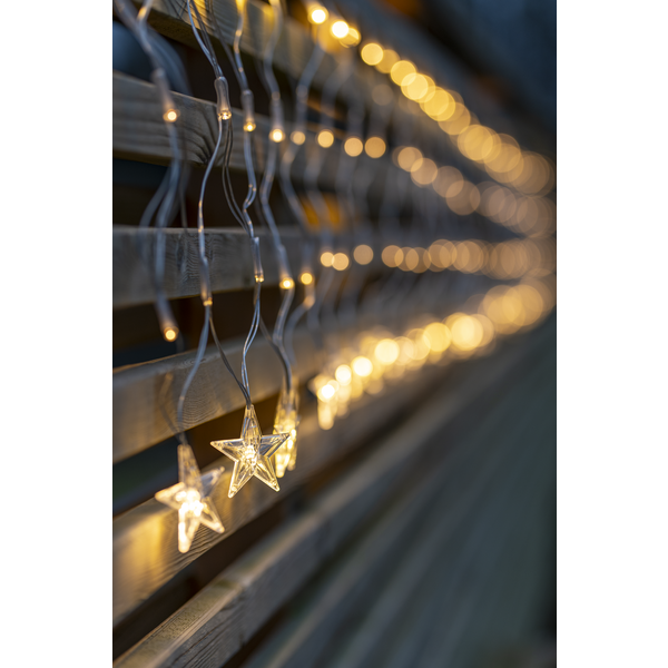 Juldekoration Utomhus Ljusnät Star 480x46 cm