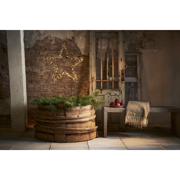 Juldekoration Utomhus Siluett Stjärna 60x115 cm