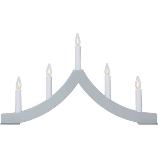 Adventsljusstake Pagod 45x6x27 cm grå