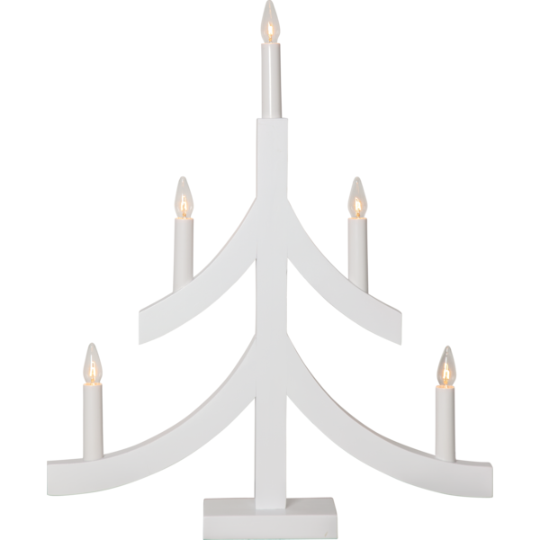 Adventsljusstake Pagod 40x8x47,50 cm vit