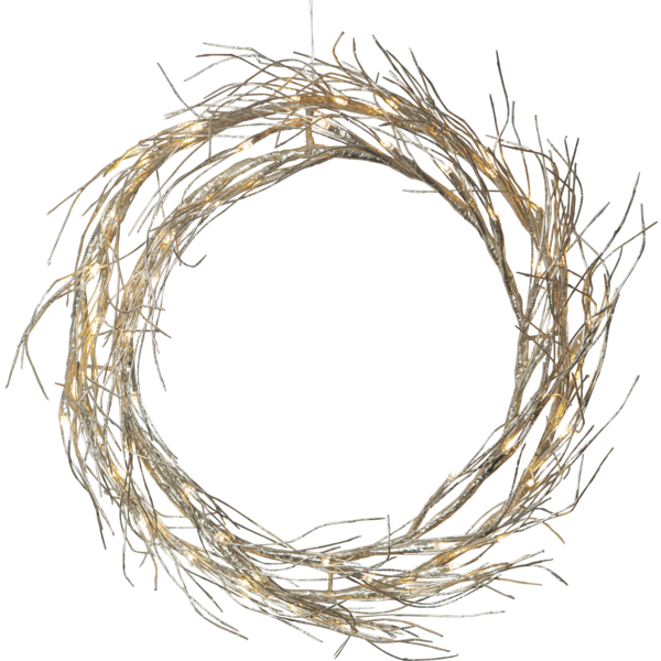 Belysning Jul Krans Fizzy 45 cm Guld