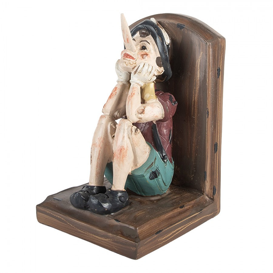 Dekoration Bokstöd Set med 2 Pinocchio 24x11x17 cm