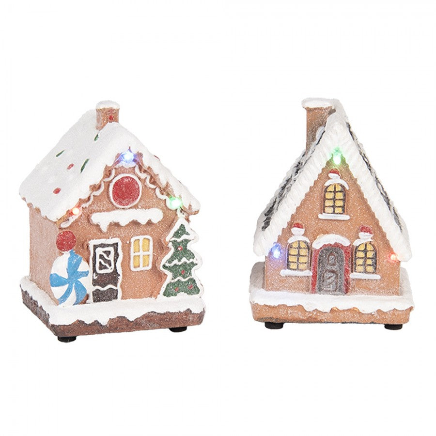 Belysning Jul LED Pepparkaksby 17 delar