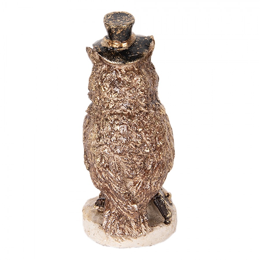 Dekoration figur Uggla 14 cm Brun