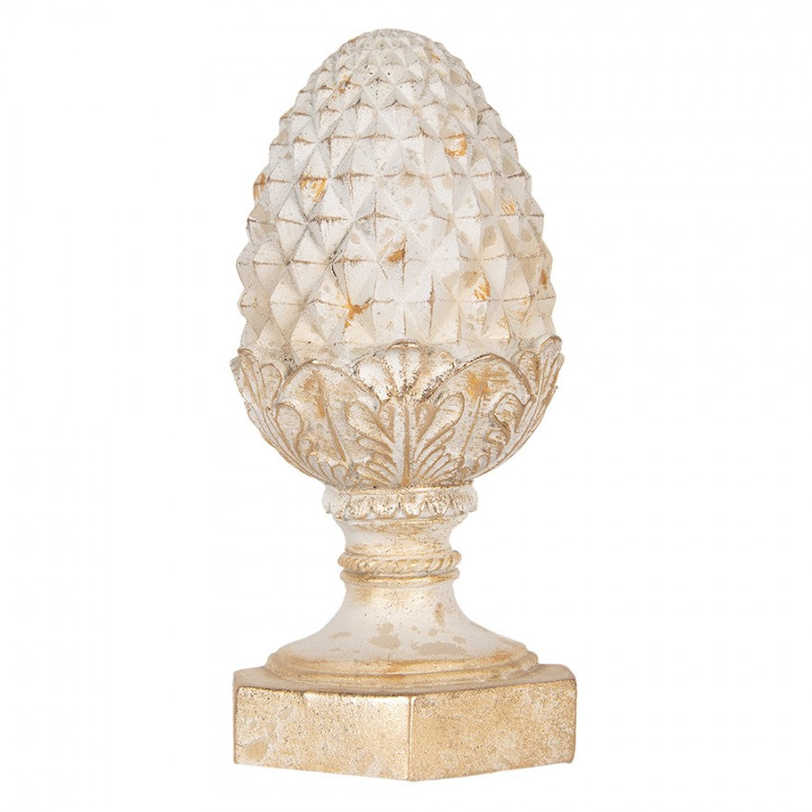 Bokstöd Set om 2 st 16x14x29 cm Beige Guld