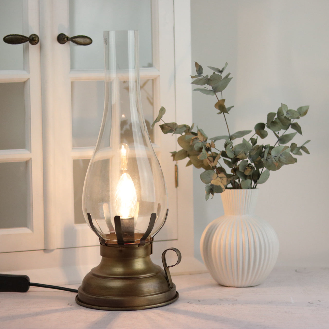 Bordslampa El 42 cm - Antikmässing