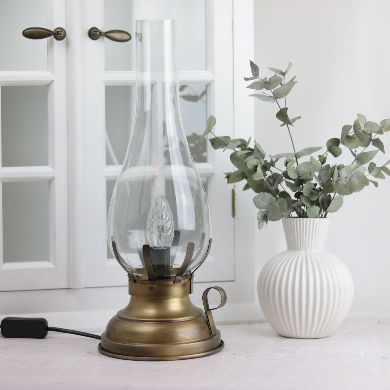 Bordslampa El 42 cm - Antikmässing