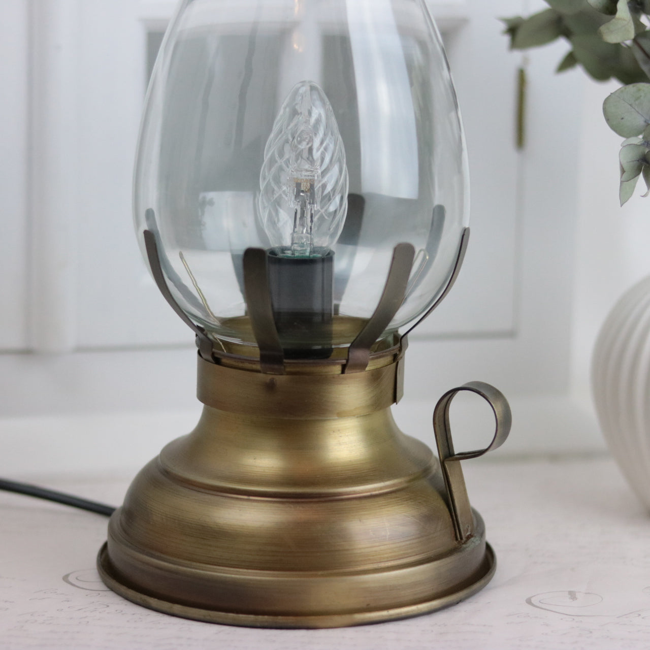 Bordslampa El 42 cm - Antikmässing