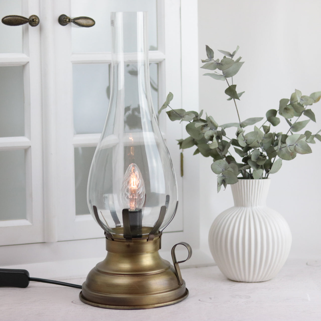 Bordslampa El 42 cm - Antikmässing