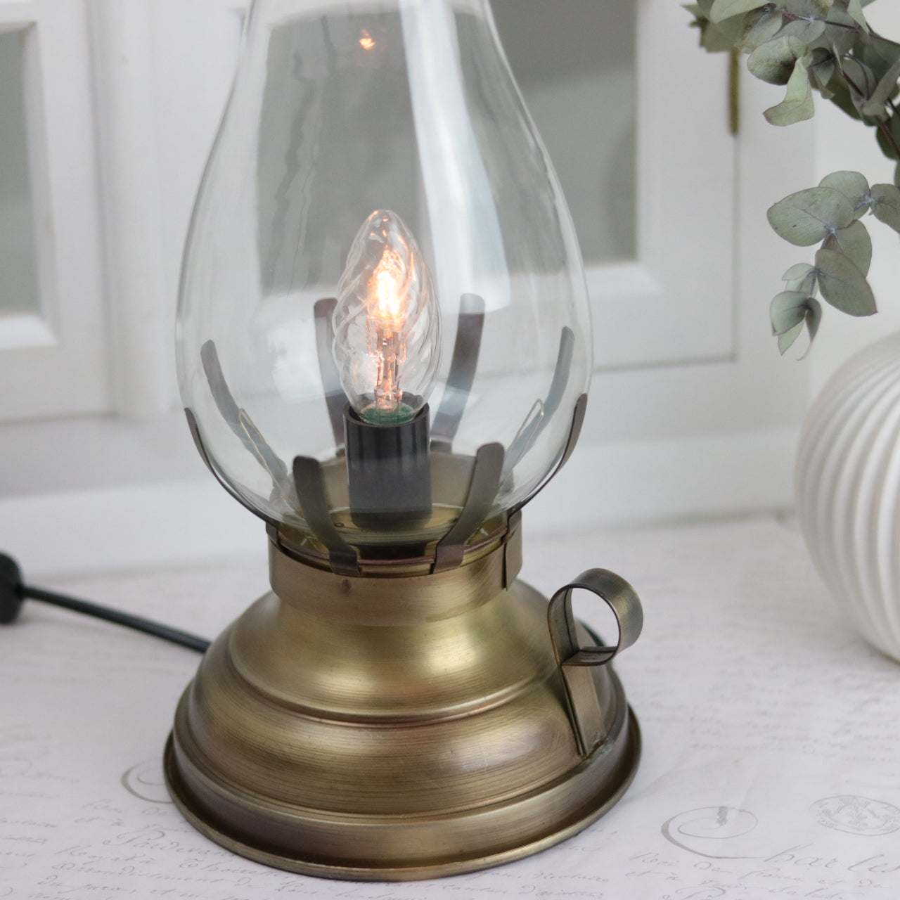 Bordslampa El 42 cm - Antikmässing