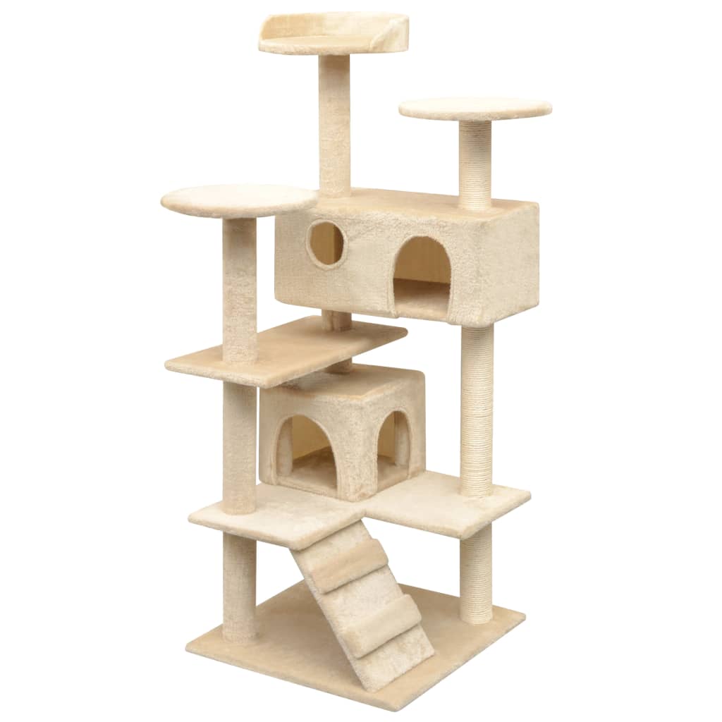 Kattmöbel Klösträd med sisalpelare 125 cm beige