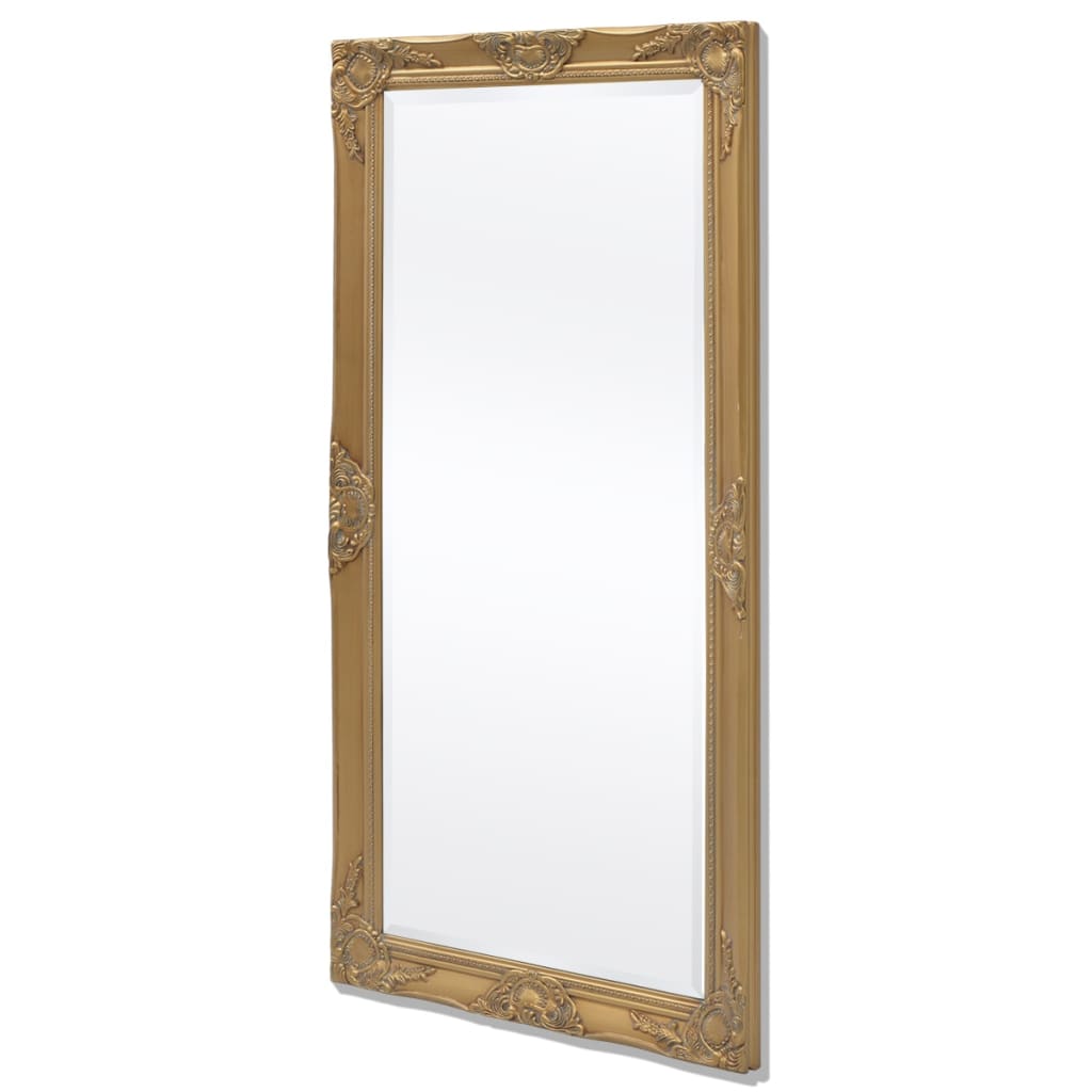Väggspegel barockstil 120x60 cm guld
