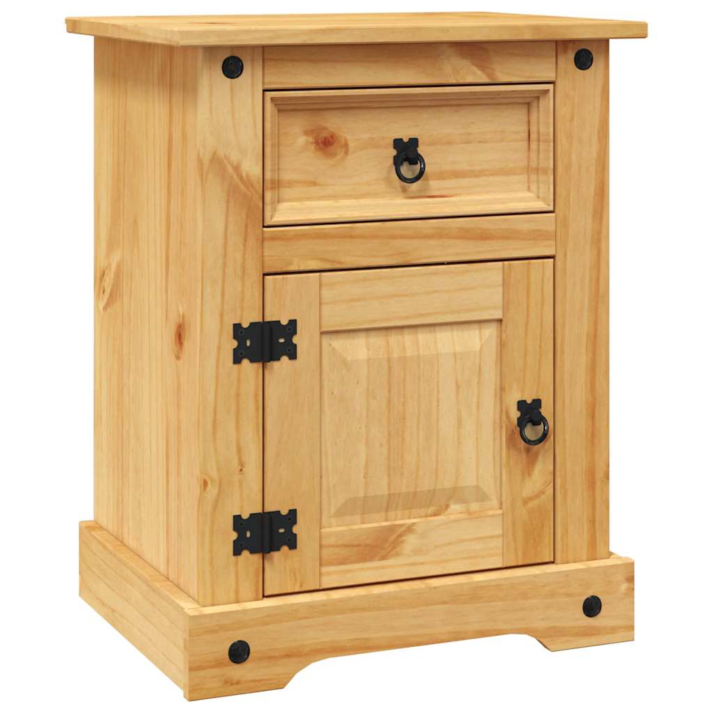 Sängbord Nattduksbord Trä mexikansk Coronastil furu 53x39x66 cm