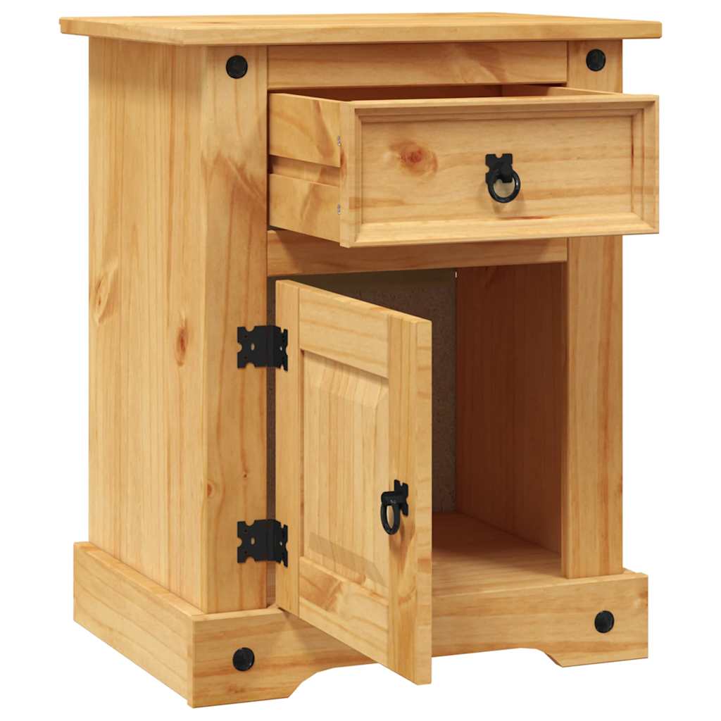Sängbord Nattduksbord Trä mexikansk Coronastil furu 53x39x66 cm
