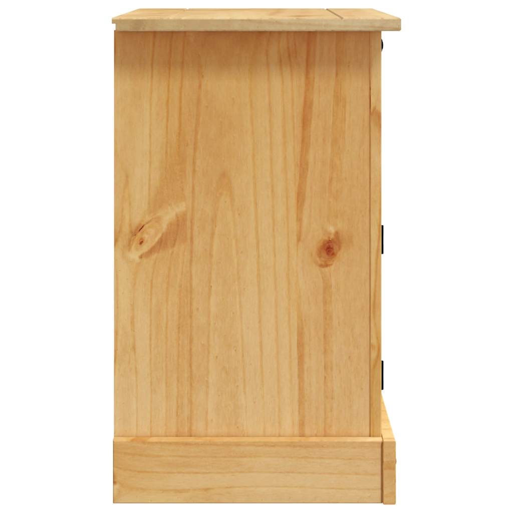 Sängbord Nattduksbord Trä mexikansk Coronastil furu 53x39x66 cm