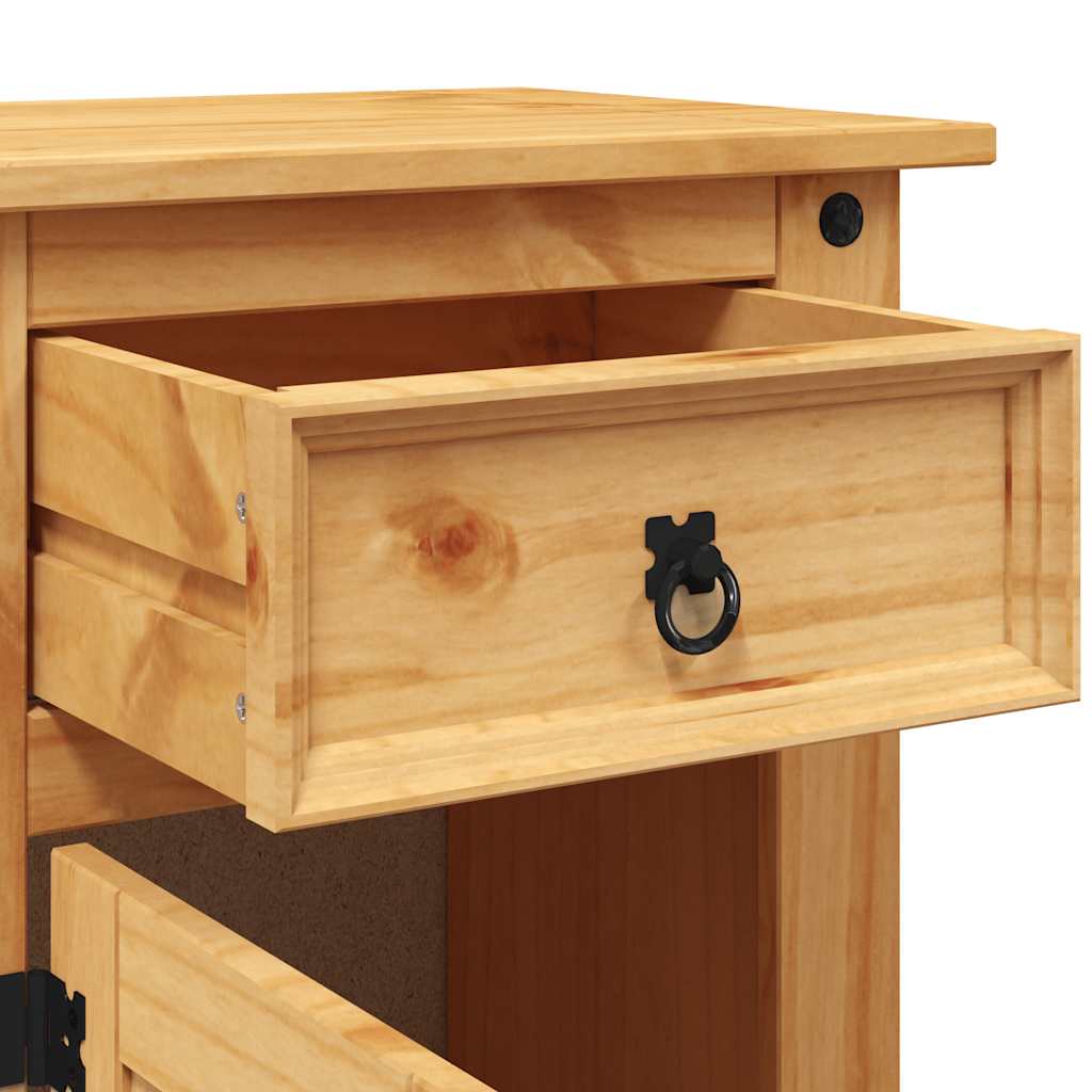 Sängbord Nattduksbord Trä mexikansk Coronastil furu 53x39x66 cm