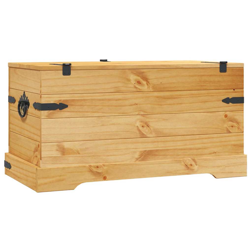Förvaringskista mexikansk Coronastil furu 91x49,5x47 cm