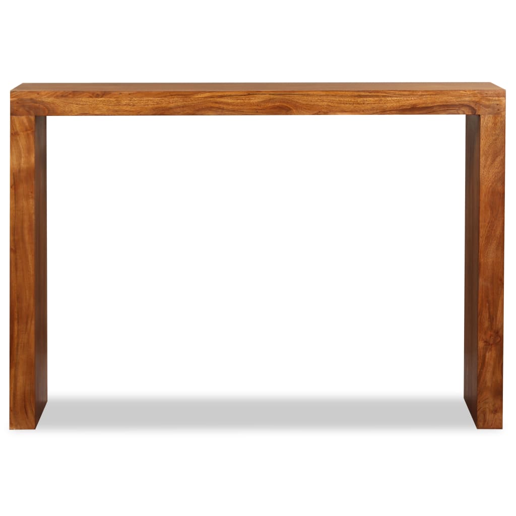 Avlastningsbord Konsollbord Trä massivt Trä med honungsfinish 110x40x76 cm
