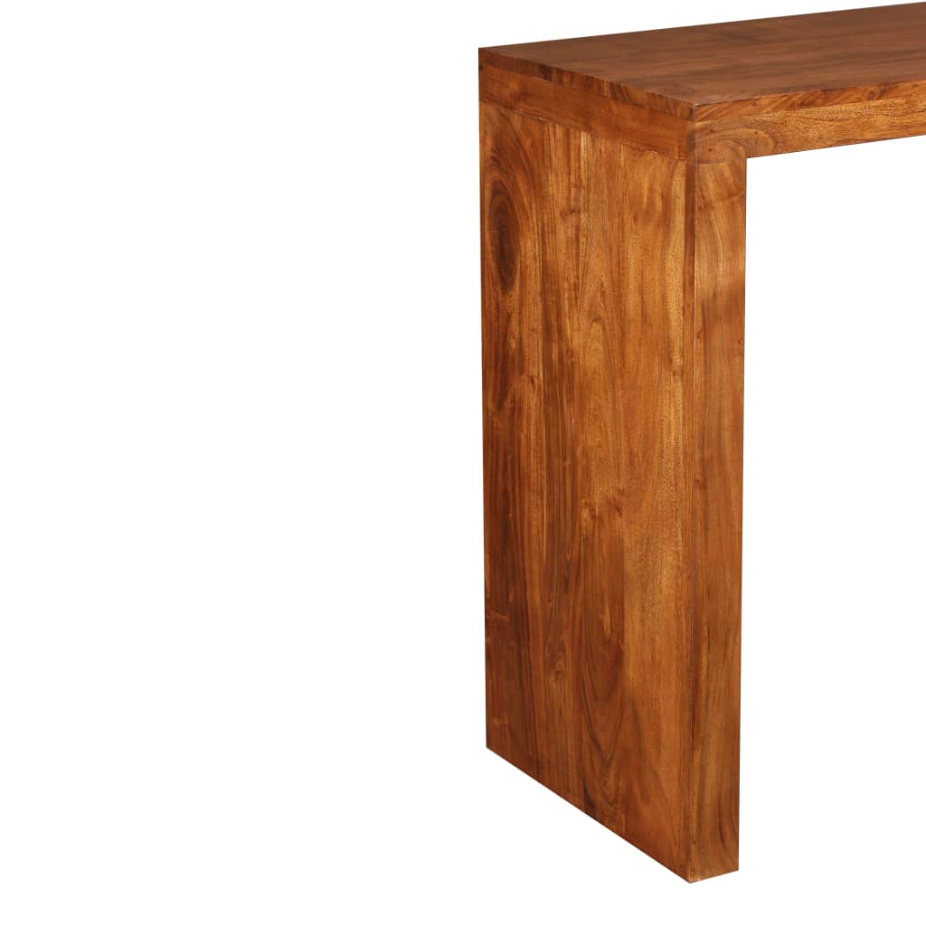 Avlastningsbord Konsollbord Trä massivt Trä med honungsfinish 110x40x76 cm