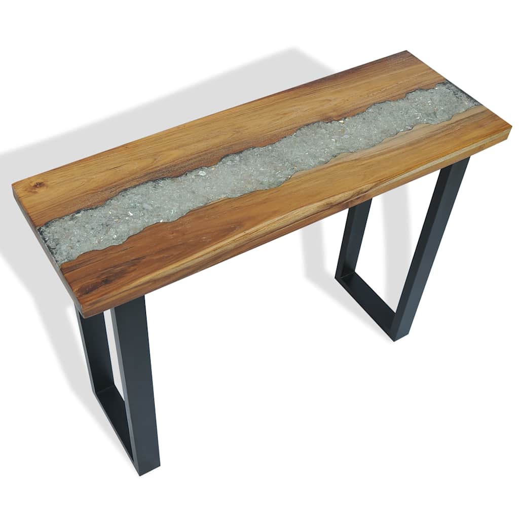 Avlastningsbord Konsollbord Trä i teak 100x35x75 cm