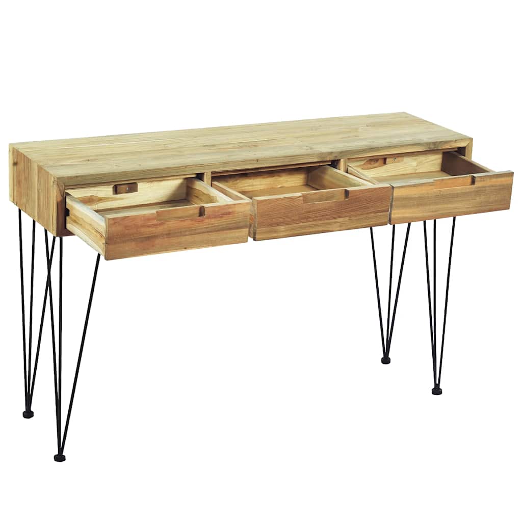 Avlastningsbord Konsollbord Trä 120x35x76 cm massiv teak