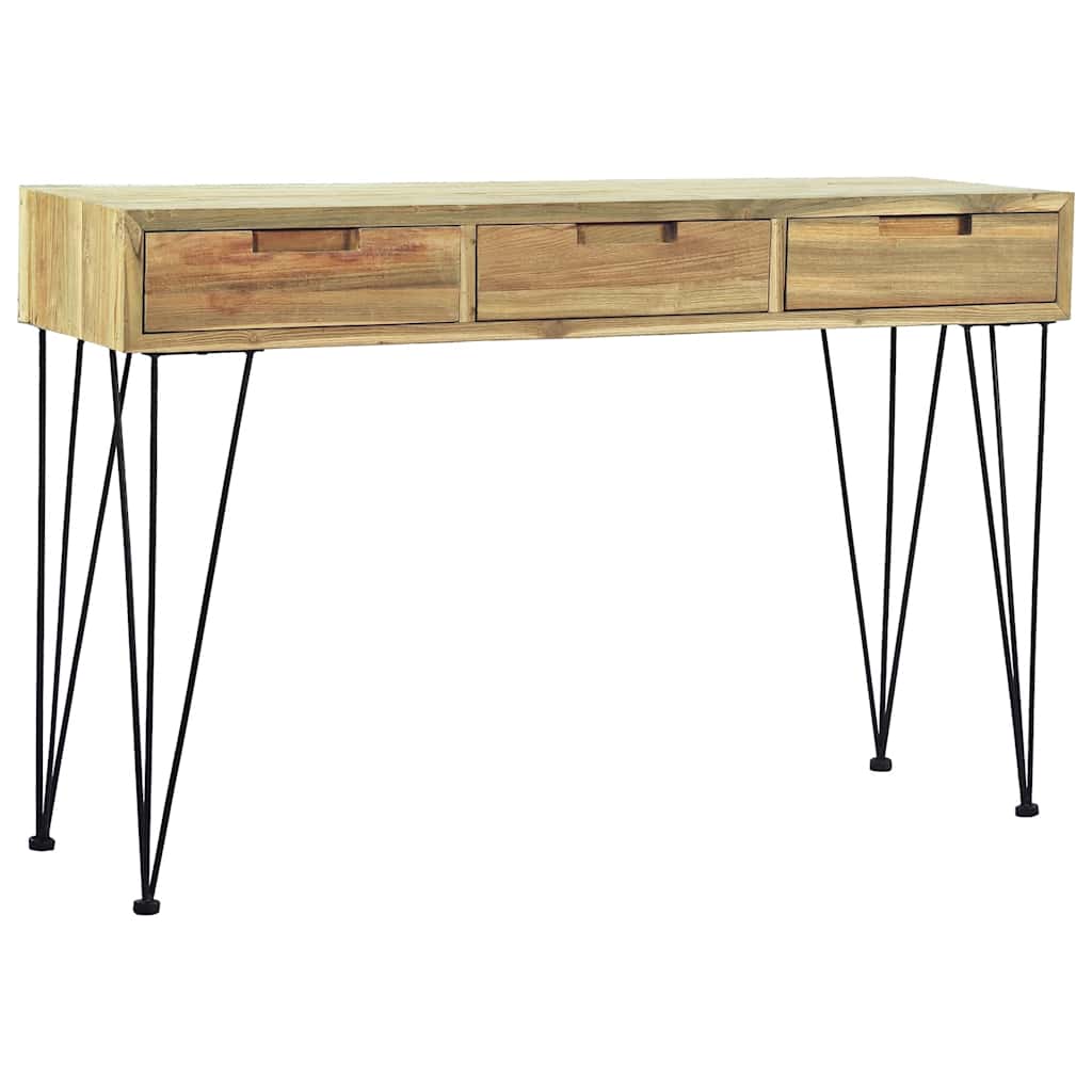 Avlastningsbord Konsollbord Trä 120x35x76 cm massiv teak