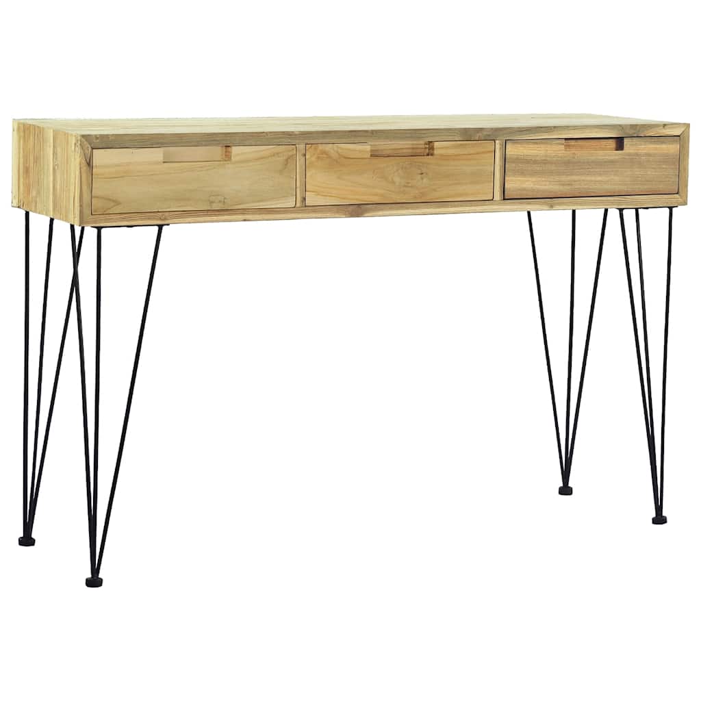 Avlastningsbord Konsollbord Trä 120x35x76 cm massiv teak