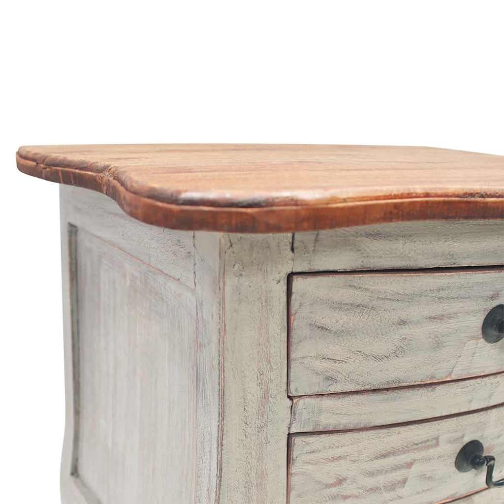 Sängbord massivt mahognyträ 48x35x64 cm