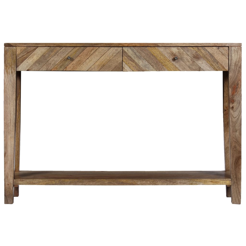 Avlastningsbord Konsollbord Trä massivt mangoträ 118x30x80 cm