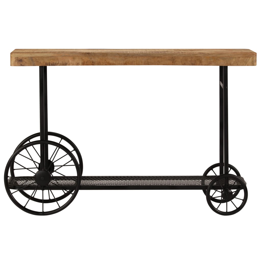 Avlastningsbord Konsollbord Trä massivt mangoträ 115x36x76 cm