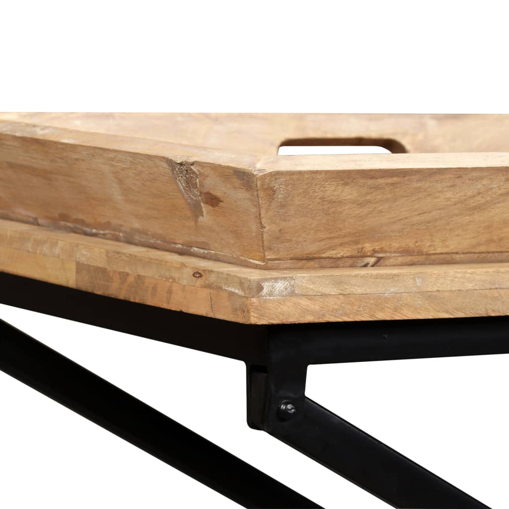 Avlastningsbord Konsollbord Trä massivt mangoträ 130x40x80 cm