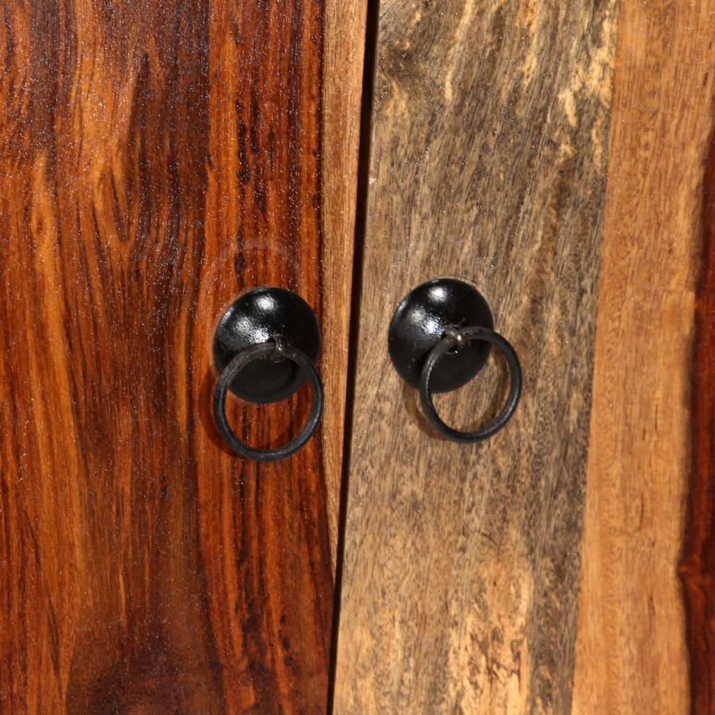 Skänk Trä massivt sheshamträ 100x30x130 cm