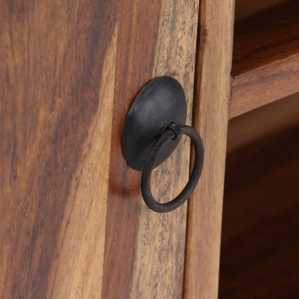 TV-bänk massivt sheshamträ 120x30x40 cm