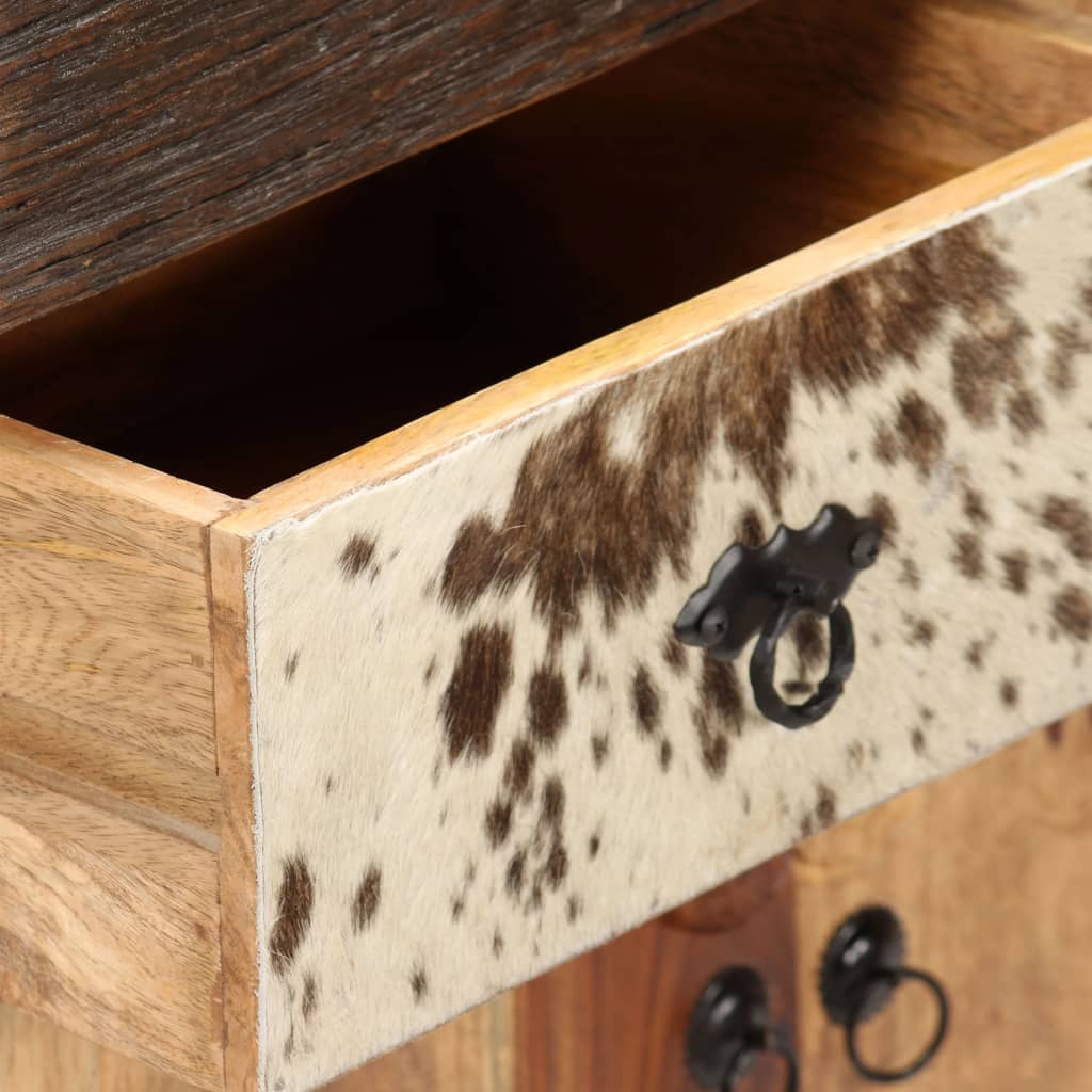 Skänk Trä massivt sheshamträ 70x30x80 cm