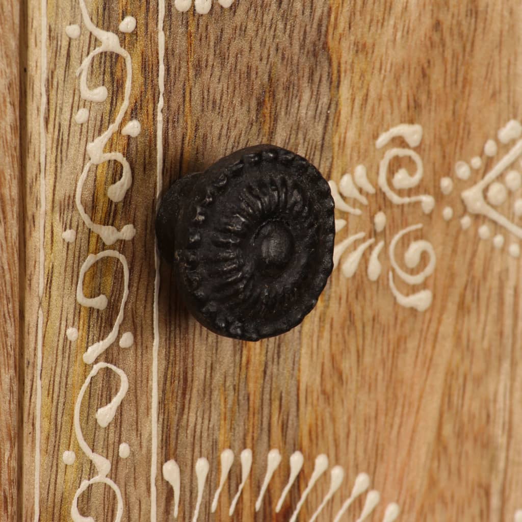 Skänk Trä massivt mangoträ 100x30x130 cm