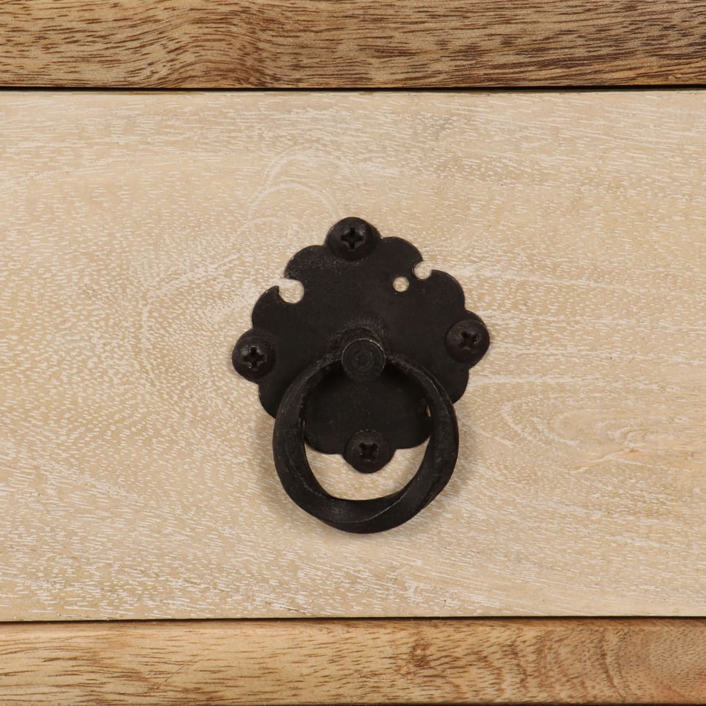 Skänk Trä massivt mangoträ 100x30x130 cm