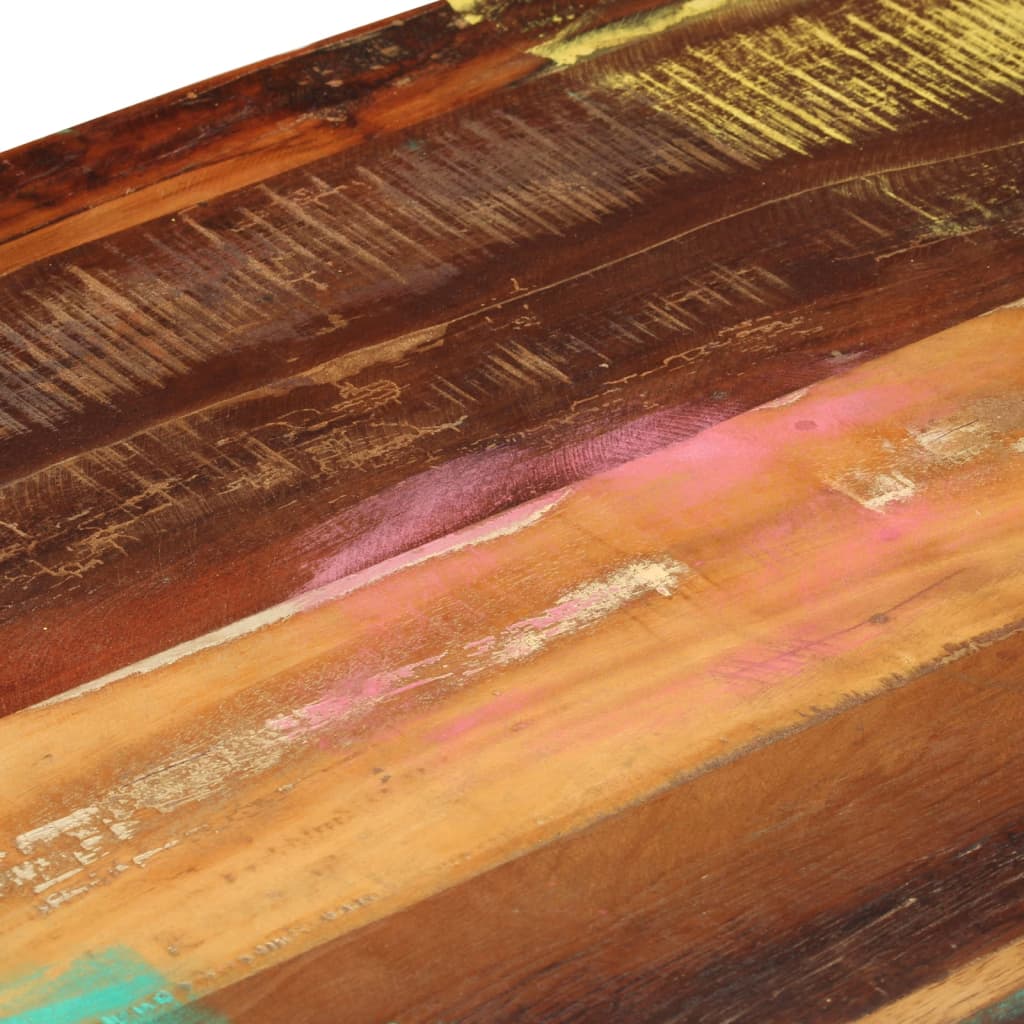 Soffbord Trä med 3 lådor massivt återvunnet Trä 100x50x35 cm