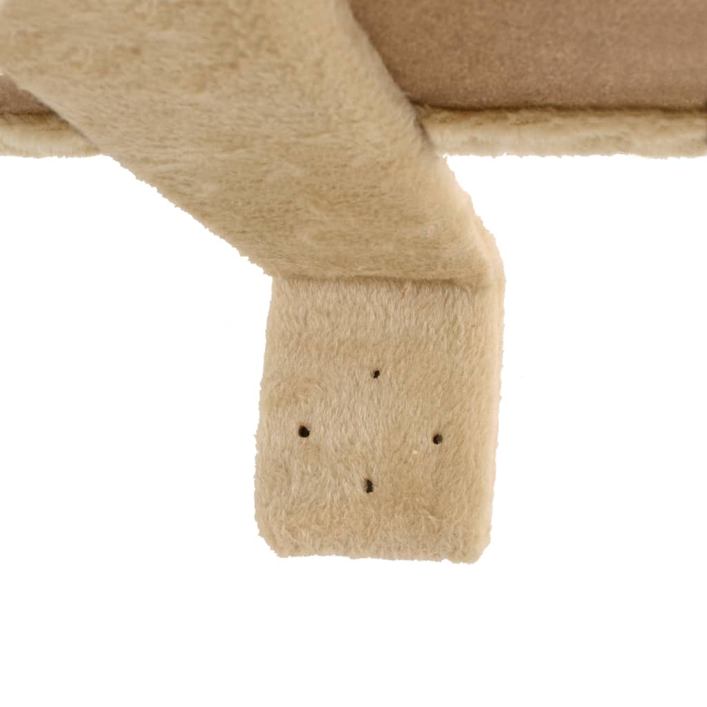 Kattmöbel Katträd väggmonterat med klöspelare i sisal 194 cm beige