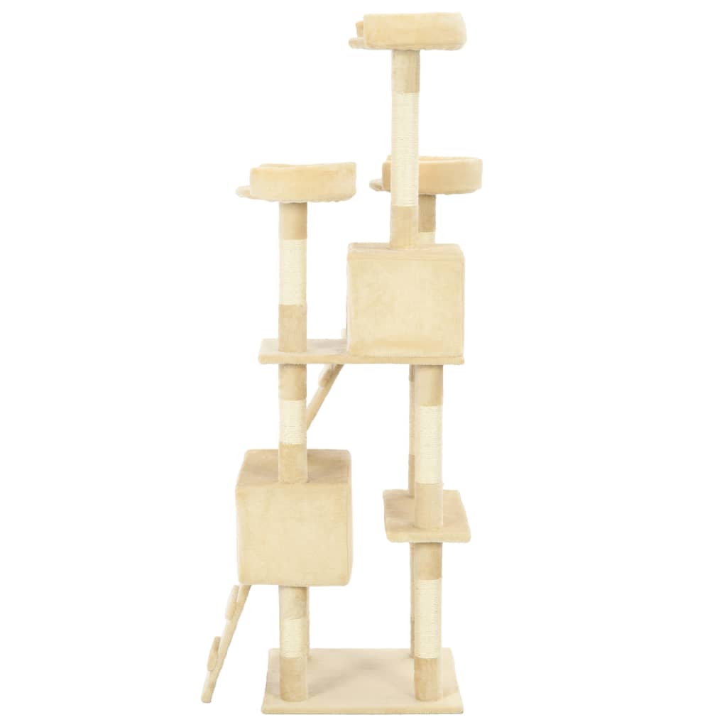 Kattmöbel Katträd med klöspelare i sisal 170 cm beige