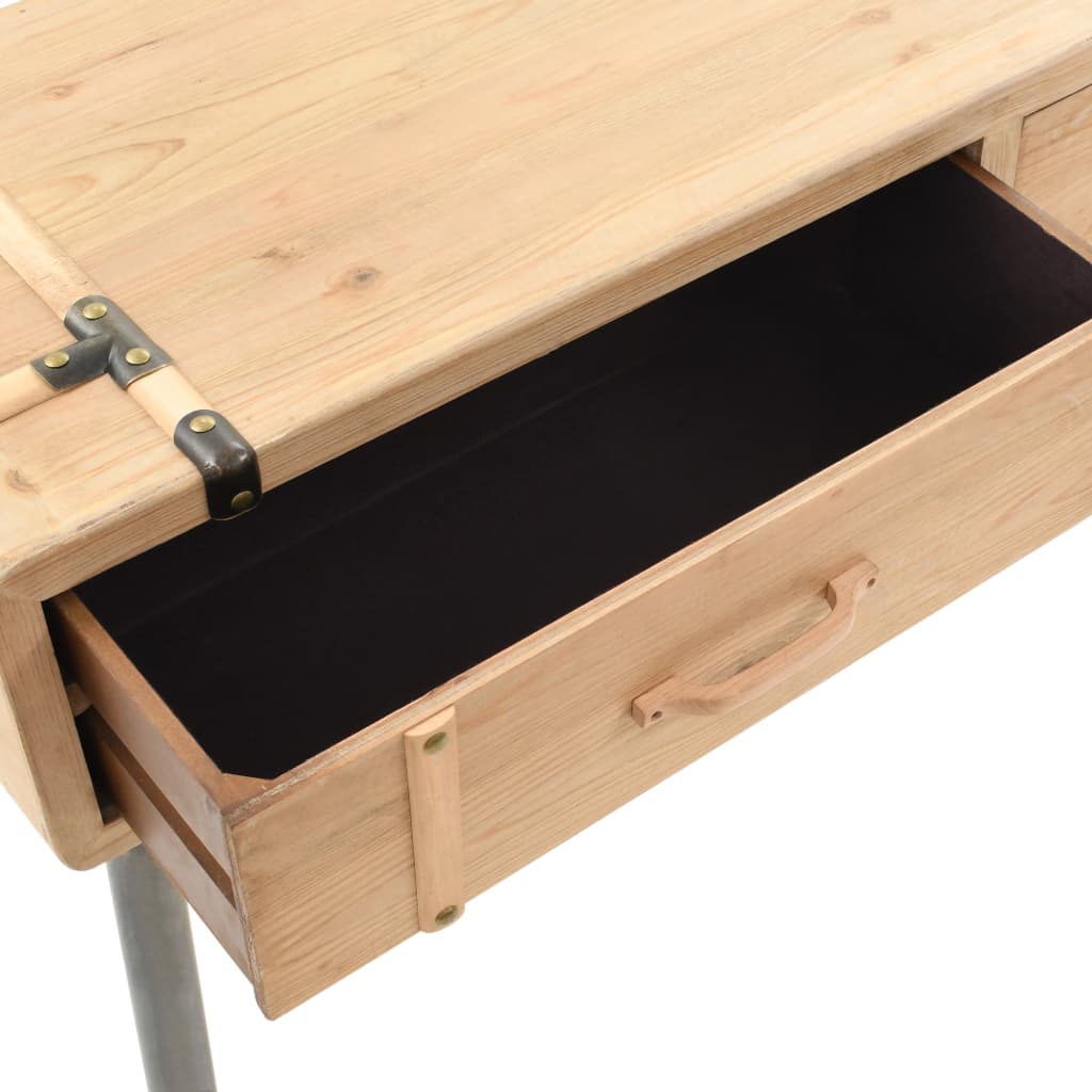 Avlastningsbord Konsollbord Trä massivt granträ 115x40,5x76 cm
