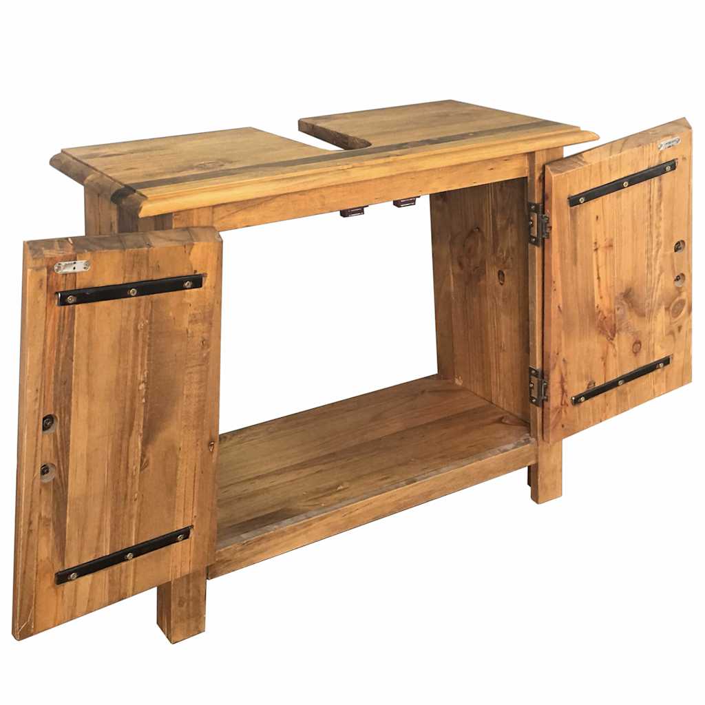 Badrumsunderskåp massiv furu 70x32x63 cm