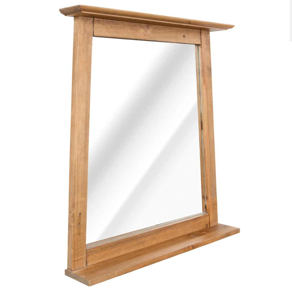 Badrumsspegel massiv furu 70x12x79 cm