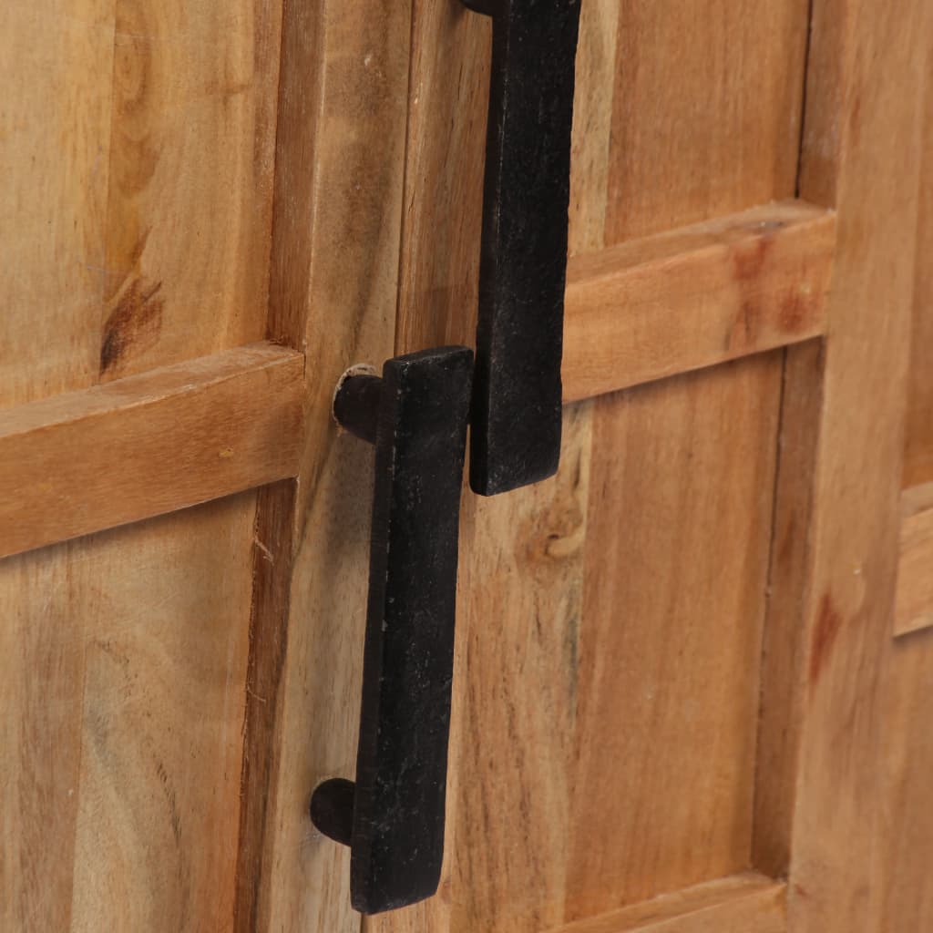 Skänk Trä massivt akaciaträ 60x35x76 cm brun